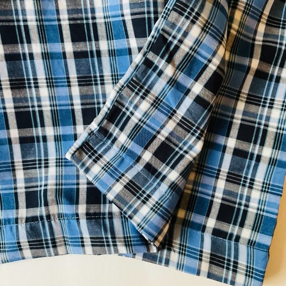 HANES Men's "Blue Plaid" 2 Piece Pajama Set NWT Size XL - Picture 4 of 10